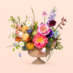Colorful flower bouquet, beautiful arrangement
