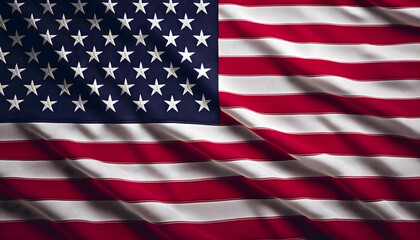 Beautiful United States flag waving