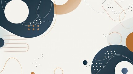 Obraz premium creative background design, white, dark blue, bronze and white, minimalistic pattern and icons design