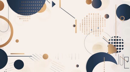 creative background design, white, dark blue, bronze and white, minimalistic pattern and icons design