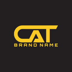 CAT initial letter logo design