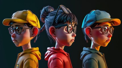 character face reference. Generative Ai.