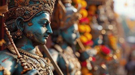 Hindu God in a Captivating Picture. Generative Ai.