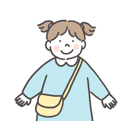 笑顔の幼稚園児