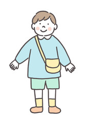 笑顔の幼稚園児