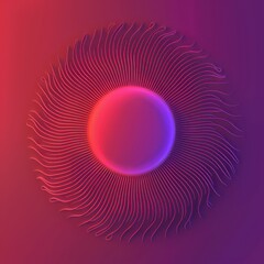 gradient purple to red a sun illustration