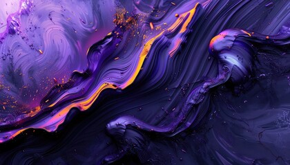 dark purple scene, curve effect, in the style of light violet and light orange, mars ravelo, sky-blue and black
