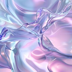 liquid shapes, light pinks and light blues