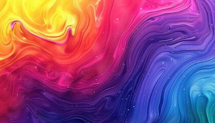 Fototapeta premium crazy colorflowing rainbow horizontal gradient of psychedlic neon all colors
