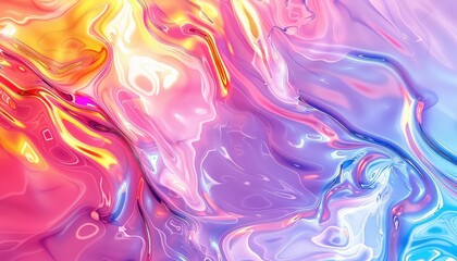 Fototapeta premium liquid gradient with many colors, distorted texture