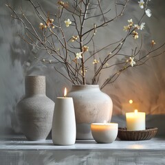 zen craft candles modern aesthetics and charm.  candles and holders contemporary design