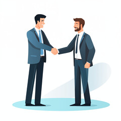 握手をするビジネスマン