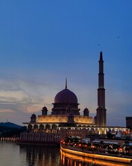 Mosque at night