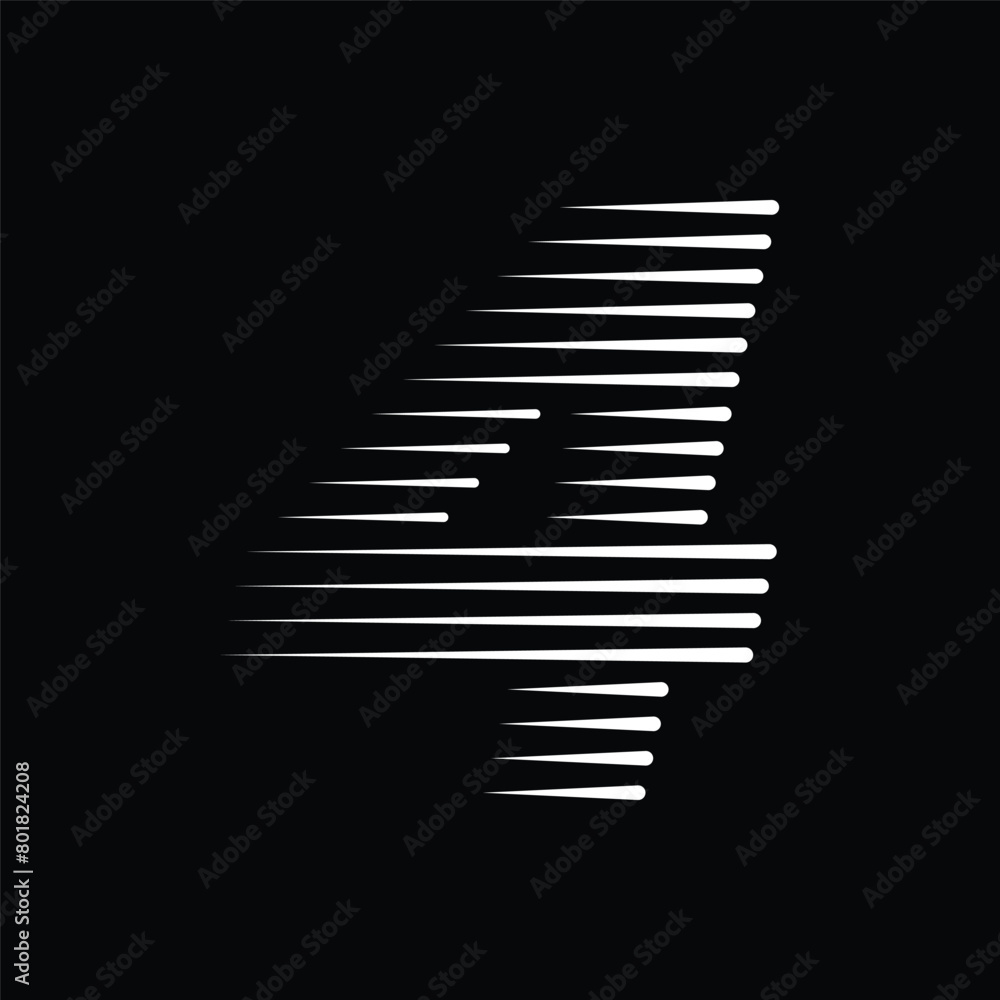 Poster number 4 with abstract line pattern