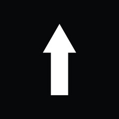 white arrow up ward direction. White arrow icon. 