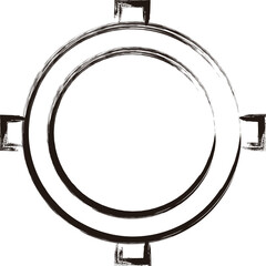 筆書きビジネスアイコン　目印