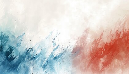 Obraz premium abstract wide - format background dominated by white space for text and graphics, subtly accentuated with splashes of color