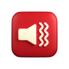 ringer mode vibrate in 3d illustration of user interface theme