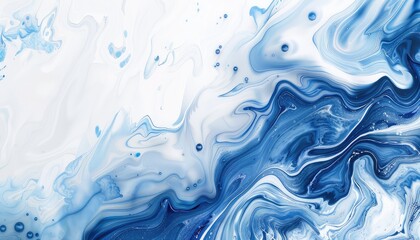 wallpaper creative simple, clean abstract, white with blue details like painted whit oil