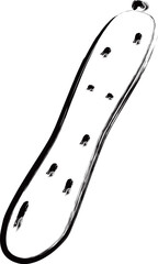 野菜の筆書き単品アイコン　きゅうり