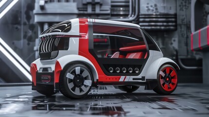 modern smart transport mobility taxi car,