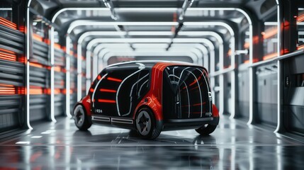 modern smart transport mobility taxi car,