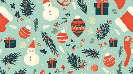 christmas seamless pattern
