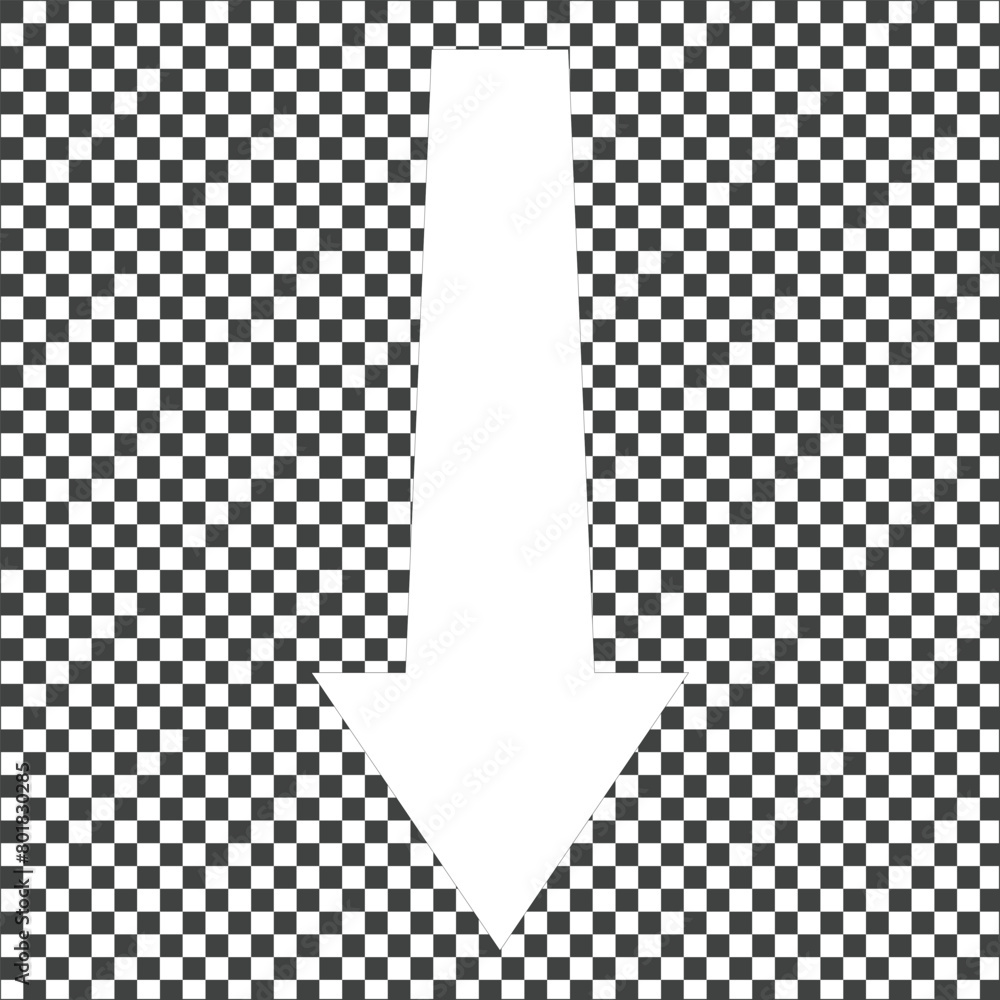 Poster white arrow. white horizontal long arrow. straight white arrow cursor, horizontal element, thick poi