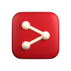 share in 3d illustration of user interface theme