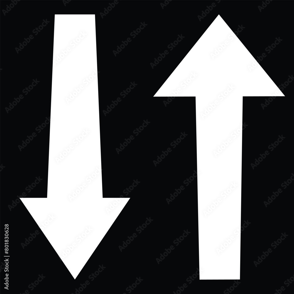 Poster white horizontal long dual arrow. straight two headed white arrow cursor, horizontal element, thick 