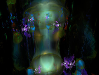 Imaginatory fractal abstract background Image