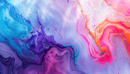 liquid background, liquid painting abstract texture, mixture of bright acrylic colors