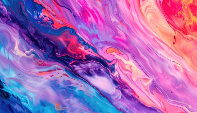 liquid background, liquid painting abstract texture, mixture of bright acrylic colors