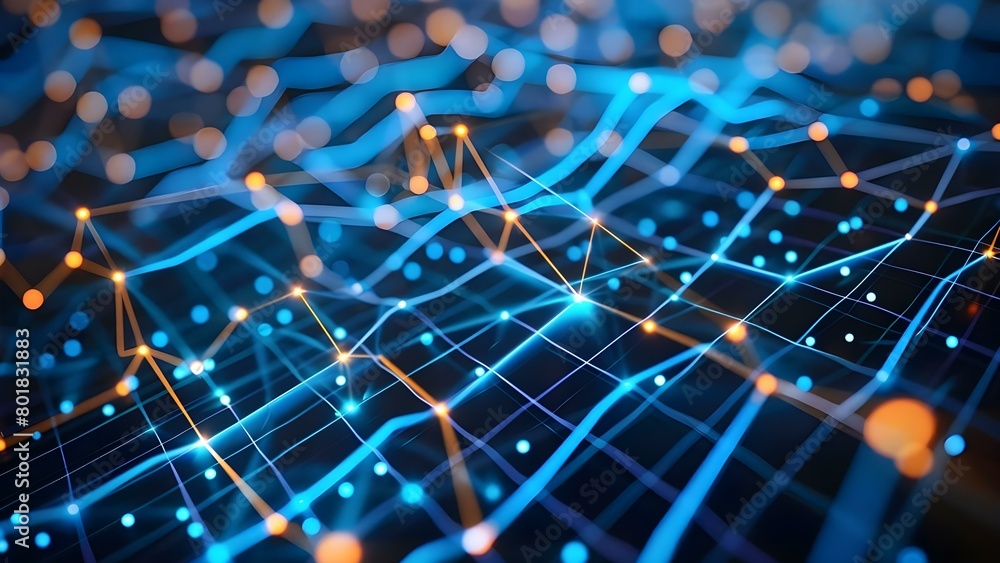 Poster closeup of an algorithm chart illustrating targeted advertising influencing social media users . con