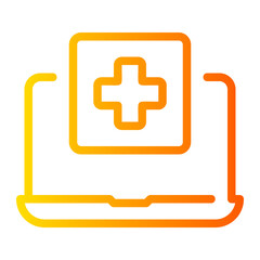Obraz premium medical app gradient icon