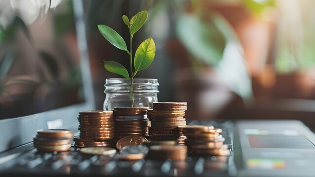 Laptop launches into online earnings through digital business entrepreneurship and marketing . Concept Laptop Launches, Online Earnings, Digital Business, Entrepreneurship, Marketing