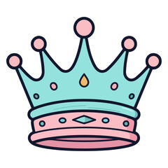 Vector icon of a king crown, perfect for royalty and monarchy designs.