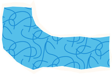 Abstract Torn Paper Collage