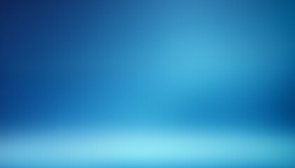 Obraz premium Oceanic Whispers: Smooth Grainy Gradient Blue Background for Header Design