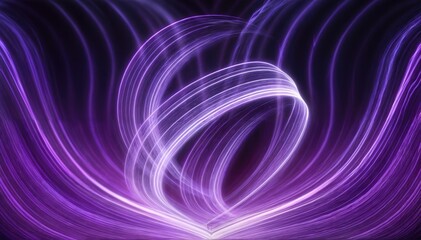 Futuristic Neon Design on Colorful UV Background