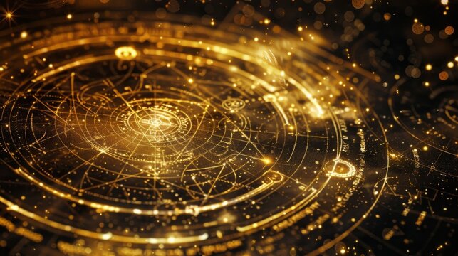 A celestial map filled with constellations each one adorned with a unique Hermetic symbol. As the stars shift and align it reveals . .