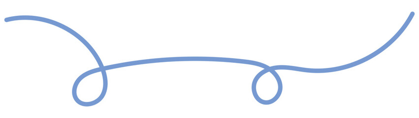Squiggle line design element. vector.
