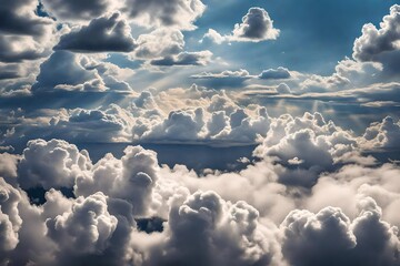 blue sky with clouds