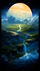 Fototapeta premium Eine doppelte Realität. Wallpaper für Telefon 2.