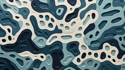 Digital retro teal blue texture abstract geometric pattern graphics poster background