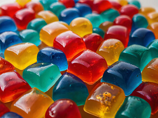 colorful jelly beads