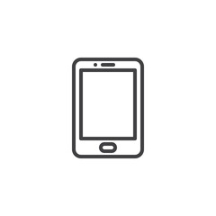 Tablet device line icon