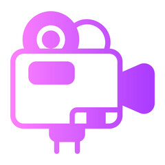 video camera gradient icon