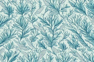 seamless background with leaves