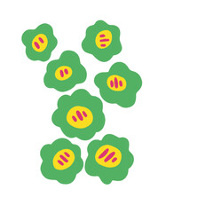 Green Flower Abstract